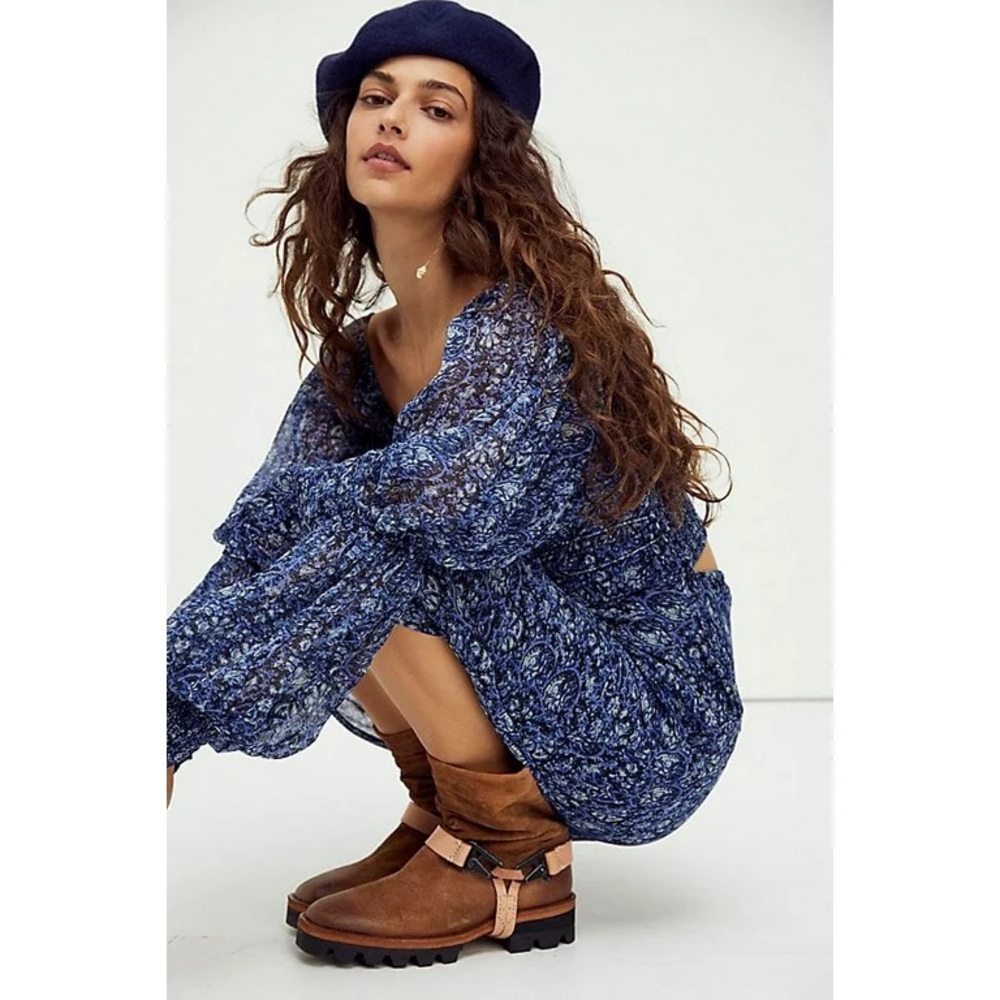 Free People Aglow midi dress XS